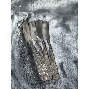 Ginkgo PINEAPPLE Butter Spreader Knives Set of 4 18/10 Stainless